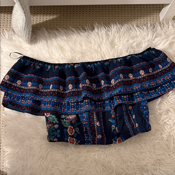 Jealous Tomato Floral Off-Shoulder 2 piece Skirt Set - Picture 3 of 4